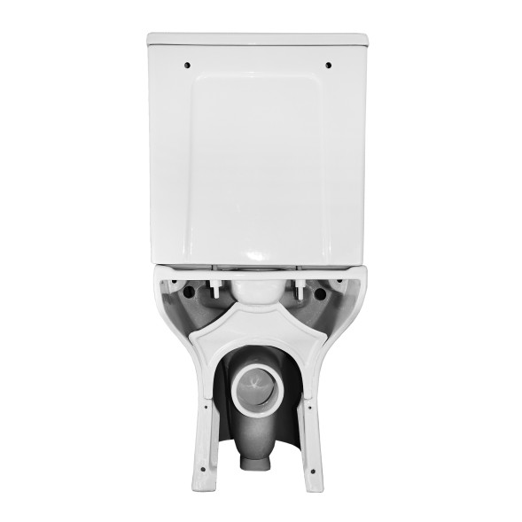 Унитаз-компакт Azario Kano 370х630х800 напольный, безободковый, в комплекте с быстросъемным сиденьем микролифт (93590)