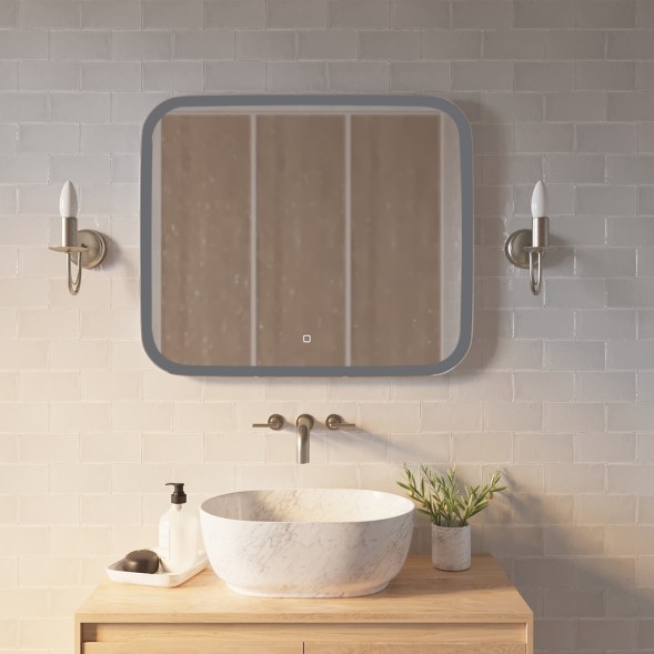 Зеркало MIXLINE &amp;quot;Стив&amp;quot; 800*680 (ШВ) сенсорный выключатель, светодиодная подсветка - ФР-00001137 