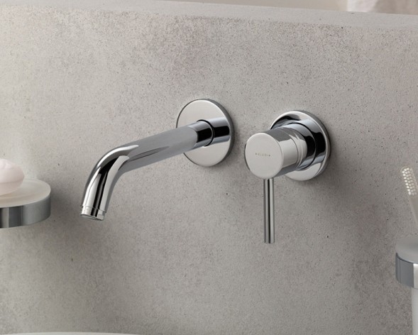 Смеситель для раковины KLUDI BOZZ однорычажный, внешняя монтажная часть, излив 170 мм, хром (382440576)