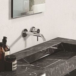 Смеситель для раковины KLUDI BOZZ однорычажный, внешняя монтажная часть, излив 170 мм, хром (382440576)