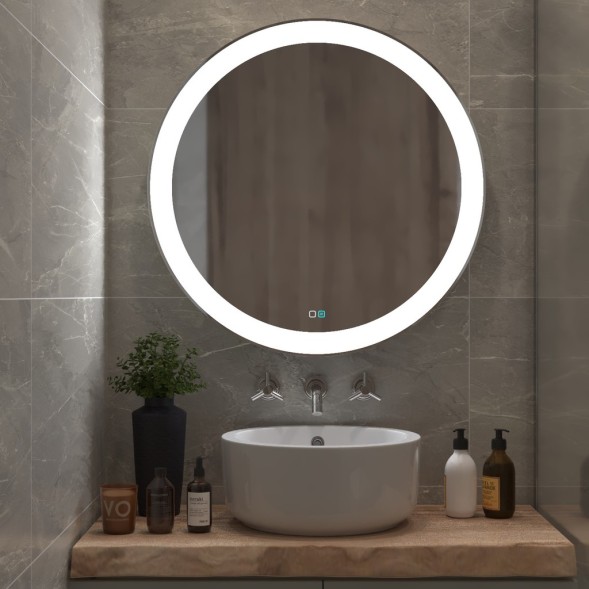 Зеркало MIXLINE &amp;quot;Перла-2&amp;quot; D770 сенсорный выключатель, светодиодная подсветка + подогрев - ФР-00001045 