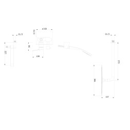 Душевая система 35к G7199-30 GAPPO встраиваемый, лейка &amp;quot;Тропич. душ&amp;quot; нерж. сталь, САТИН - G7199-30 