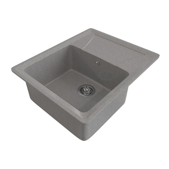 Мойка ML-GMS03 СТАНДАРТ с крылом, темно-серый (309), 605*495*190мм - 00-00004521 