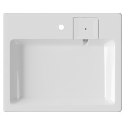 Раковина над стиральной машиной "ЛАЙН" 60*50 ш*г, с кронштейнами (MIXLINE) - БП-00006546