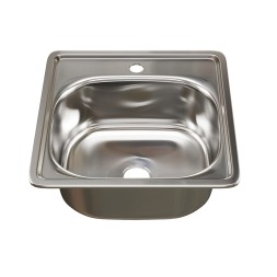 Мойка врез 38х38 (0,6) вып 1 1/2 MIXLINE 15см с гофросифоном - 531266 