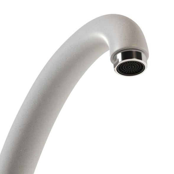 Смеситель для кухни 35к MIXLINE ML-GS02 (341) ультра белый высок. излив - 00-00001749 