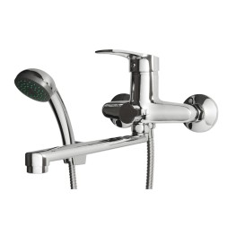 Смеситель для ванны и раковины 40к F22701-B FRAP (L-излив, хром, силумин) - F22701-B 