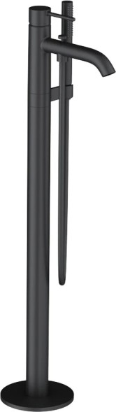 Смеситель для отдельно стоящей ванны KLUDI BOZZ DN 15 однорычажный, напольный, черный матовый (385903976)