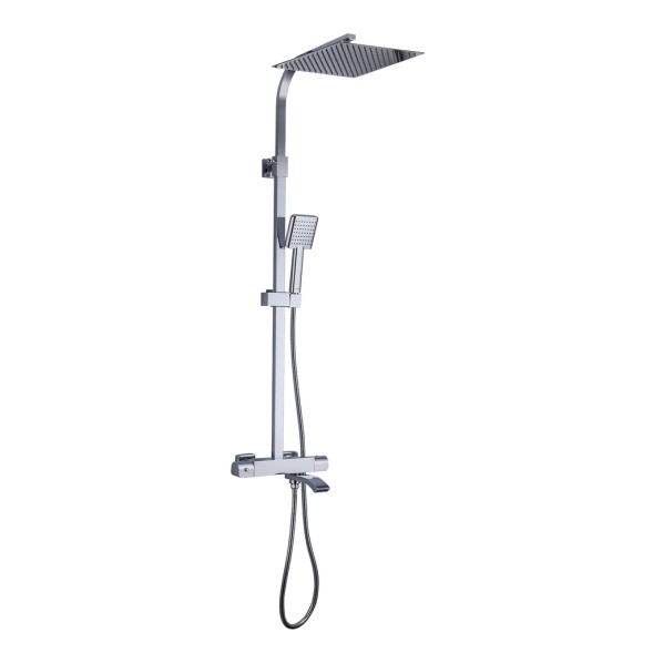 Душевая система термостат  G2407-40 GAPPO лейка &amp;quot;Тропический душ&amp;quot; квадрат 300*300 ХРОМ - G2407-40 