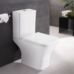 Унитаз-компакт Azario Nigel 365х615х795 напольный, безободковый, слив "Tornado", быстросъемное сиденье микролифт (AZ-55T)