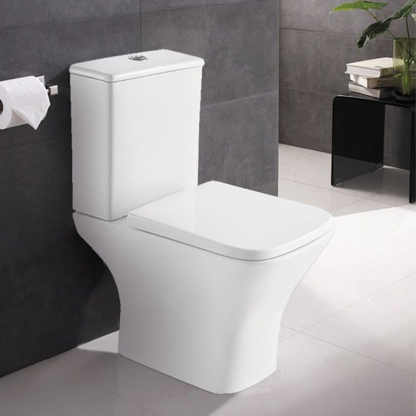 Унитаз-компакт Azario Nigel 365х615х795 напольный, безободковый, слив &amp;quot;Tornado&amp;quot;, быстросъемное сиденье микролифт (AZ-55T)