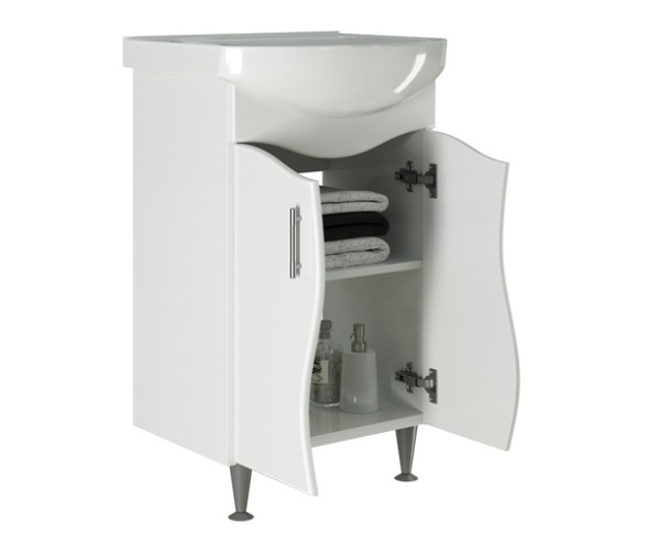 Тумба д/ванной &amp;quot;АНГАРА-52&amp;quot; под раковину Альфана-52 (ОК) (ПВХ) - 528385 