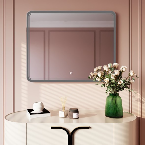 Зеркало MIXLINE &amp;quot;Умберто&amp;quot; 1000*800 (ШВ) сенсорный выключатель, светодиодная подсветка - MLZ.Um.10-8.1.2 