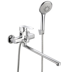 Смеситель для ванны и раковины 40к ПРОФСАН ПСМ-777-023 "ПЛЮС" эксцентрики "ЕВРО", ХРОМ - PSM-777-023