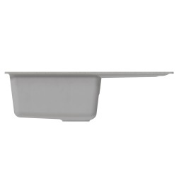 Мойка ML-GM19 КОМФОРТ с крылом, серая (310), 750*500*200мм - 00-00009400 