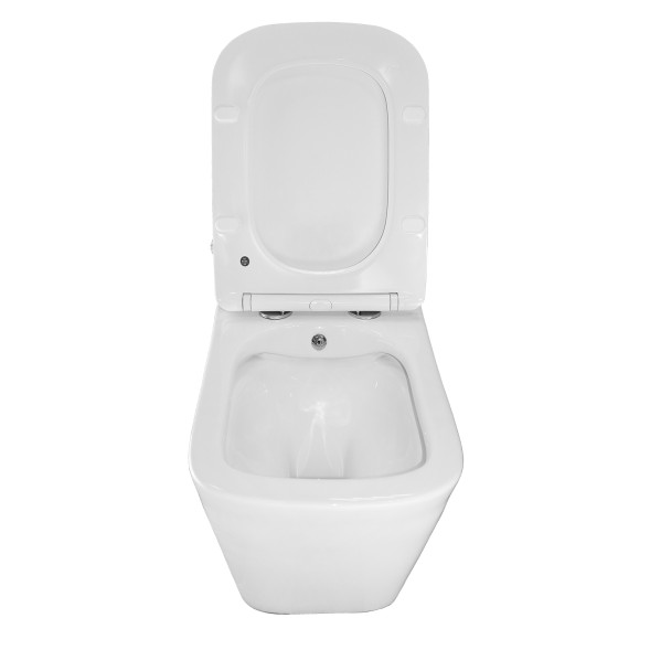 Унитаз подвесной Azario Hugo 350х480х363 c функцией биде, безободковый, с быстросъемным сиденьем микролифт (AZ-10007)