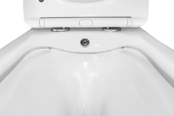 Унитаз подвесной Azario Hugo 350х480х363 c функцией биде, безободковый, с быстросъемным сиденьем микролифт (AZ-10007)