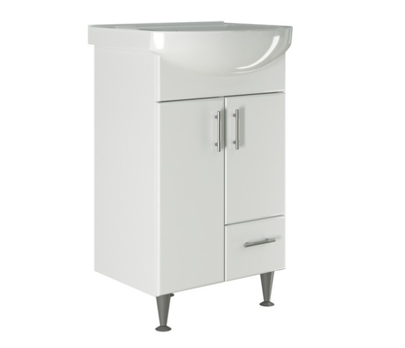 Тумба д/ванной &amp;quot;ВЕСТА-52&amp;quot; под раковину Альфана-52 (ОК) (ПВХ) - 528382 
