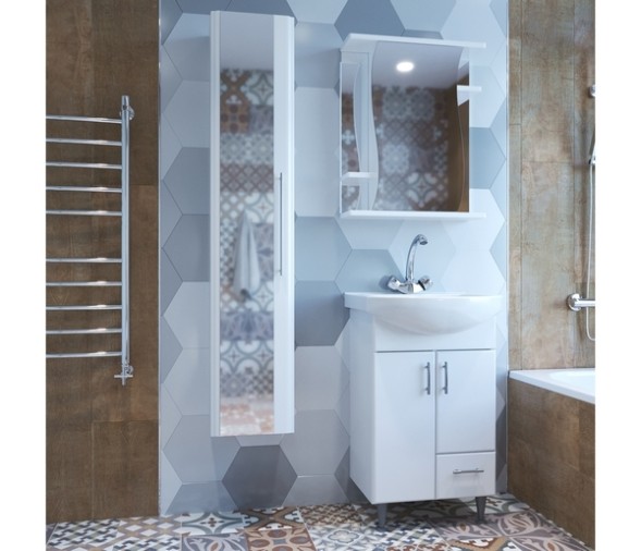 Тумба д/ванной &amp;quot;ВЕСТА-52&amp;quot; под раковину Альфана-52 (ОК) (ПВХ) - 528382 