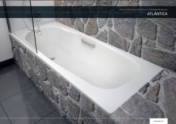 Ванна стальная BLB Atlantica 180x80x36, универсальная, с отверстиями для ручек