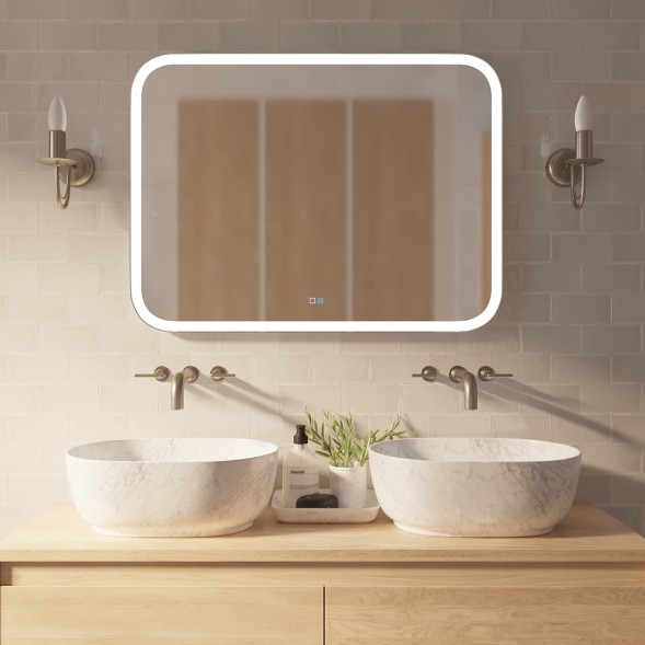 Зеркало MIXLINE &amp;quot;Стив-2&amp;quot; 915*685 сенсорный выключатель, светодиодная подсветка+ подогрев - ФР-00001020 