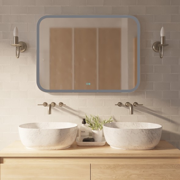 Зеркало MIXLINE &amp;quot;Стив-2&amp;quot; 915*685 сенсорный выключатель, светодиодная подсветка+ подогрев - ФР-00001020 