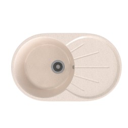 Мойка ML-GMS05 СТАНДАРТ овальная с крылом, бежевый (328), 740*455*190мм - 00-00002319