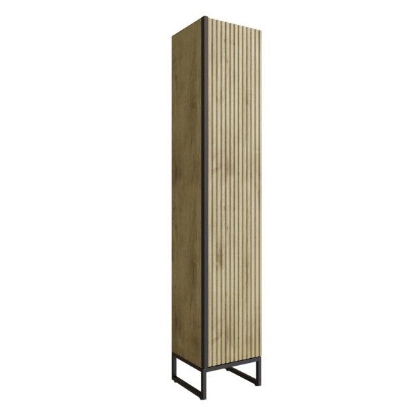 Пенал &amp;quot;Окленд&amp;quot; Дуб Мелфорд правый (350*1858*319) ЛОФТ (ПВХ) - 553259 