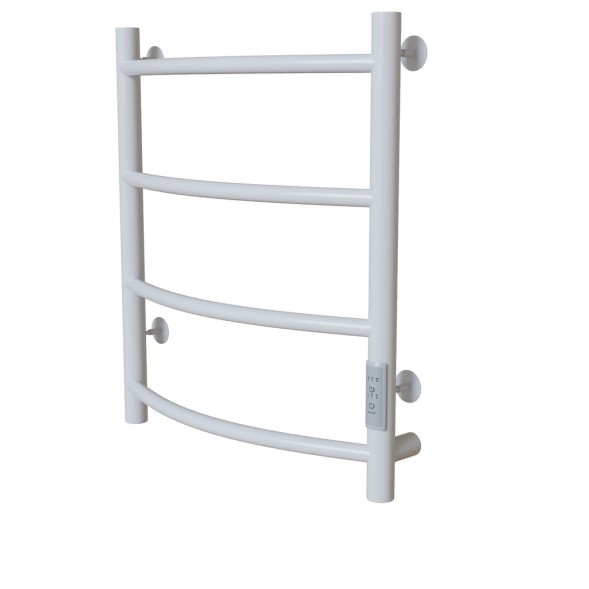 Полотенцесушитель MIXLINE CAPELLA  60х50 (таймер, 201 Вт, 4 перекладины) электрический БЕЛЫЙ - ML-556339 