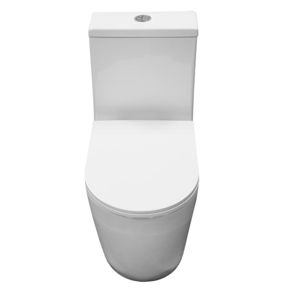 Унитаз-моноблок Azario Velluto, торнадо, с сиденьем микролифт 650*370*775 (AZ-6281)