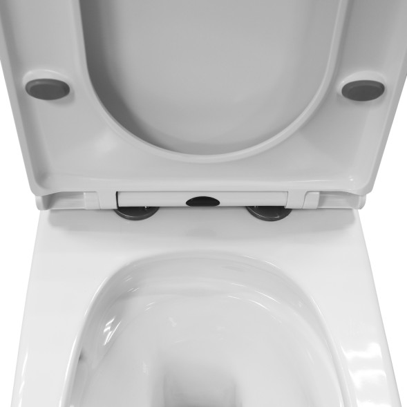 Унитаз-моноблок Azario Velluto, торнадо, с сиденьем микролифт 650*370*775 (AZ-6281)