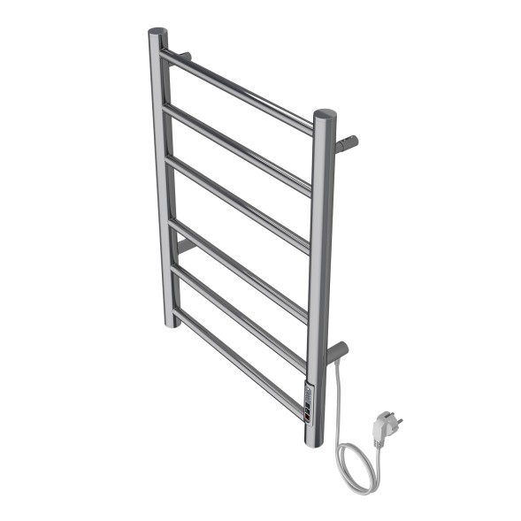 Полотенцесушитель электрический AZARIO PARMA 400/600 6 секций, диммер справа, хром (AZ10846)