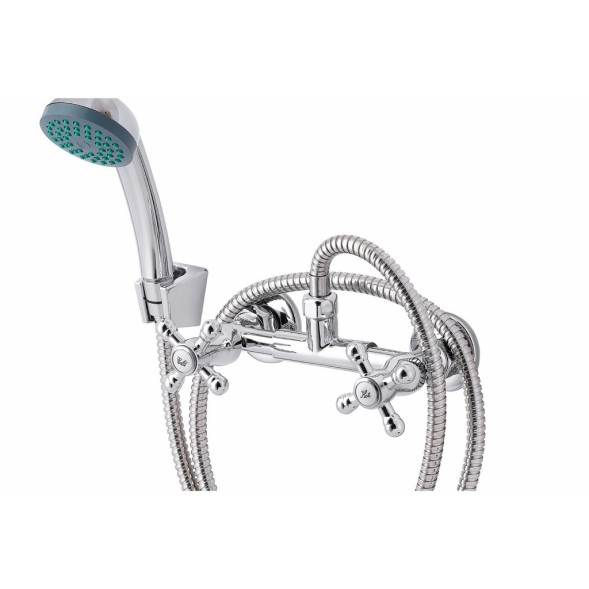 Смеситель для душа 1/2 кер ПРОФСАН ПСМ-109-К89 &amp;quot;ДУШ&amp;quot; См-ДшДНРШл, эксцентрики &amp;quot;РУС&amp;quot;, ХРОМ - PSM-109-89 