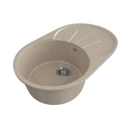 Мойка ML-GMS05 СТАНДАРТ овальная с крылом, песочный (302), 740*455*190мм - 00-00002317