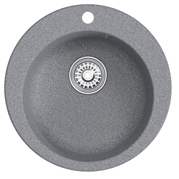 Мойкa ML-GM13 КОМФОРТ круглая, темно-серая (309), 495мм (глуб. чаши 200) - 00-00009327 
