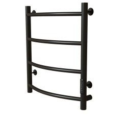 Полотенцесушитель MIXLINE CAPELLA  60х50 (таймер, 201 Вт, 4 перекладины) электрический ЧЕРНЫЙ - ML-556340 