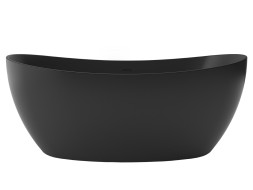 Ванна акриловая Azario GLASGOW 1700х800х665, свободностоящая, в комплекте с сифоном и металлической рамой, цвет черный (GLA16778MB)