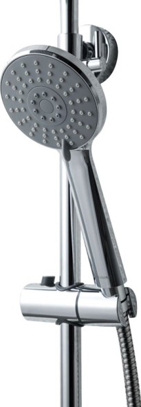Душевая колонна Bravat RHEIN со смесителем для ванны, поворотный излив, хром (F6429564CP-A-ENG)