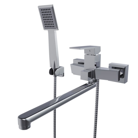 Смеситель для ванны и раковины 35k MIXLINE ML20-02 &amp;quot;Quadro&amp;quot; - ML20-02 