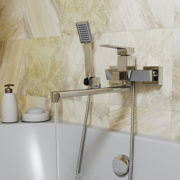 Смеситель для ванны и раковины 35k MIXLINE ML20-02 &amp;quot;Quadro&amp;quot; - ML20-02 