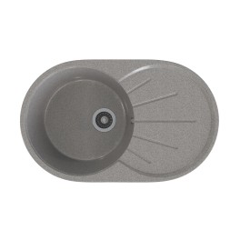 Мойка ML-GMS05 СТАНДАРТ овальная с крылом, темно-серый (309), 740*455*190мм - 00-00002492