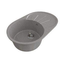 Мойка ML-GMS05 СТАНДАРТ овальная с крылом, темно-серый (309), 740*455*190мм - 00-00002492