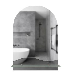 Зеркало MIXLINE "Амели" 390*585 (ШВ) с полкой (К) - B420