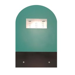 Зеркало MIXLINE "Амели" 390*585 (ШВ) с полкой (К) - B420