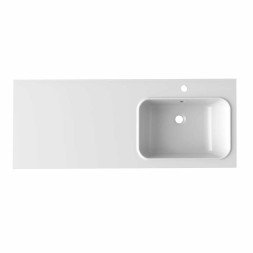 Раковина накладная"БИЛЛ-120*48" ш*г правый (выпуск, перелив, крепление, кронштейн) (MIXLINE) - 00-00010905