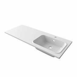 Раковина накладная"БИЛЛ-120*48" ш*г правый (выпуск, перелив, крепление, кронштейн) (MIXLINE) - 00-00010905