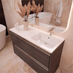 Раковина накладная"БИЛЛ-120*48" ш*г правый (выпуск, перелив, крепление, кронштейн) (MIXLINE) - 00-00010905