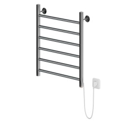 Полотенцесушитель MIXLINE VEGA 60х50 (кноп выключател, 255 Вт, 6 перекладин, правый) электрический - ML-556366