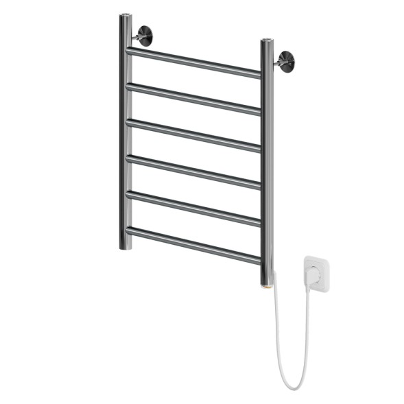 Полотенцесушитель MIXLINE VEGA  60х50 (кноп выключател, 255 Вт, 6 перекладин, правый) электрический - ML-556366 