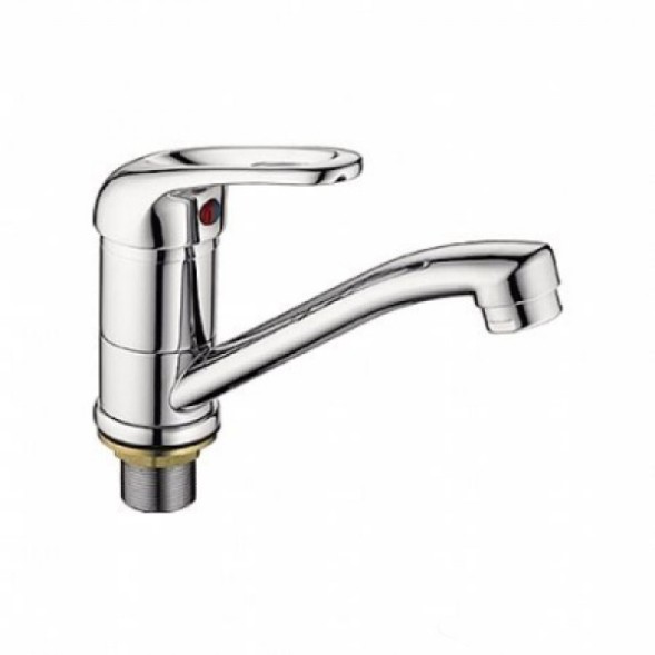 Смеситель для кухни 35к L4539В-2 Ledeme п/гайку с/отв кор излив, силумин - L4539B-2 